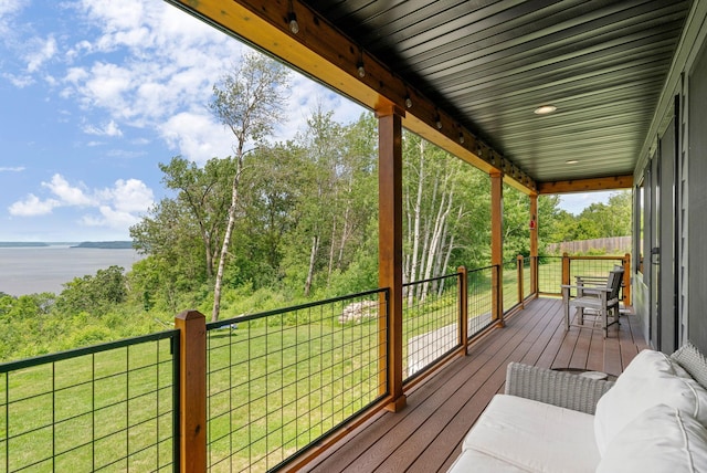 26887 709th St, Lake City, MN 55041 - deck with a water view