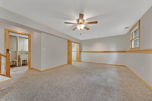 14136 Germane Ave, Apple Valley, MN 55124 - spare room with ceiling fan and carpet