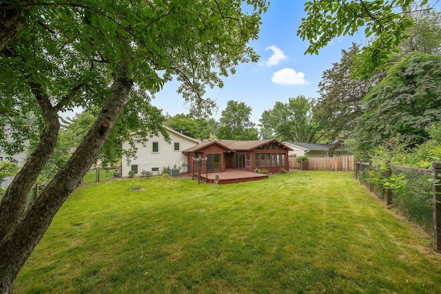 14136 Germane Ave, Apple Valley, MN 55124 - fenced backyard with a deck