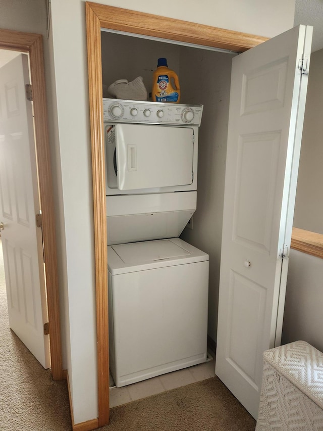 11330 Davenport Cir NE Unit F, Blaine, MN 55449 - washroom with stacked washer / dryer