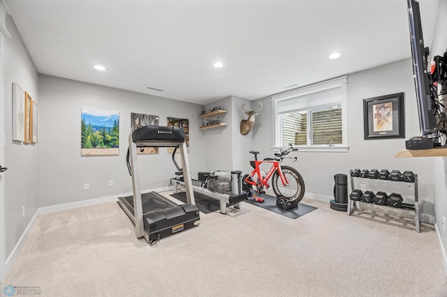 3020 26th Ave S, Fargo, ND 58103 - workout area with carpet and recessed lighting
