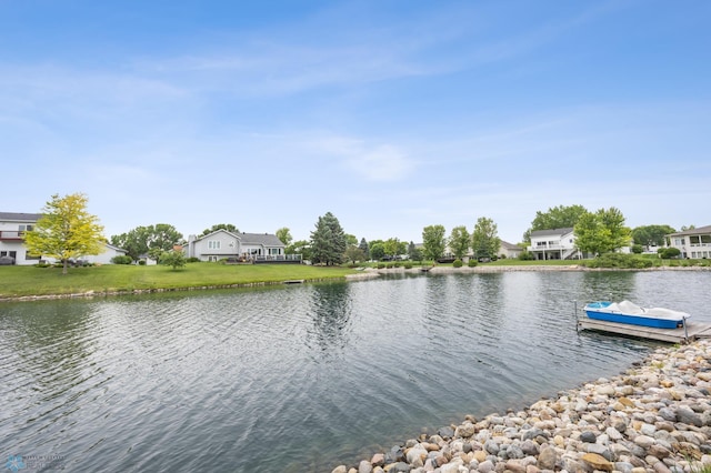 3020 26th Ave S, Fargo, ND 58103 - water view with a floating dock and nearby suburban area