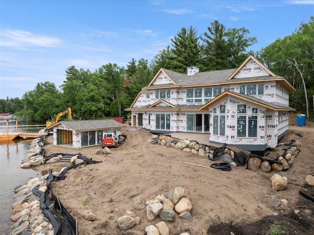 11251 Steamboat Bay Dr, East Gull Lake, MN 56401 - view of front of property featuring a water view