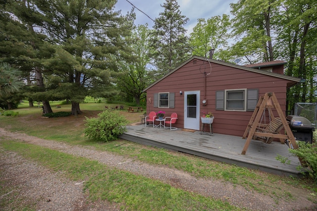 2170 County 5 NW, Hackensack, MN 56452 - rear view of house with a deck