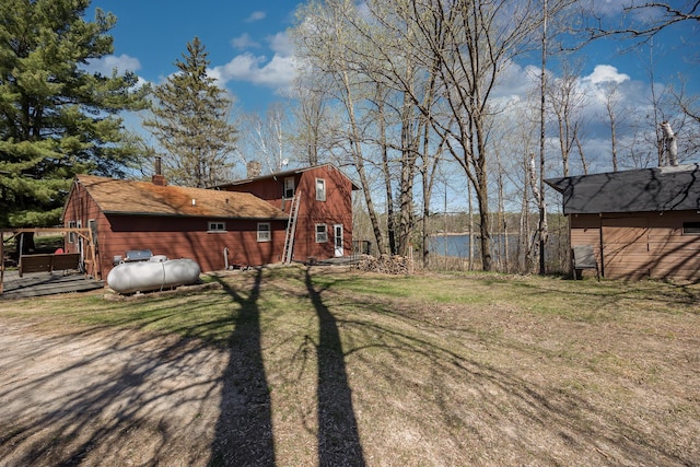 2170 County 5 NW, Hackensack, MN 56452 - view of grassy yard with a wooden deck
