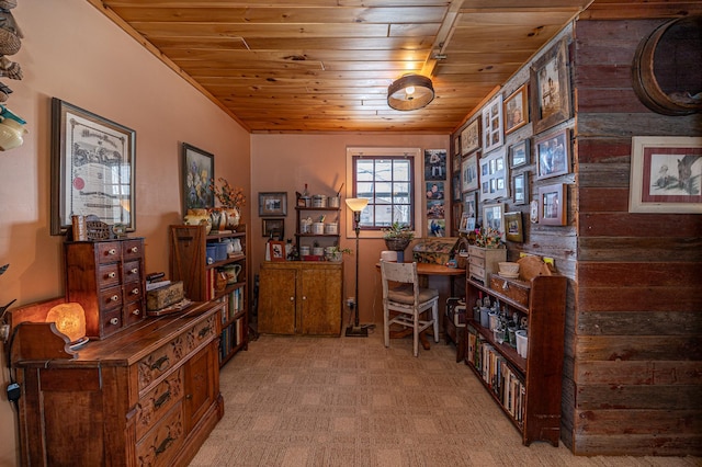2170 County 5 NW, Hackensack, MN 56452 - office area with wood ceiling