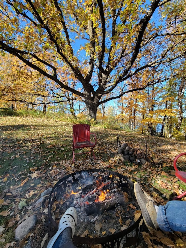 2170 County 5 NW, Hackensack, MN 56452 - view of yard featuring a fire pit