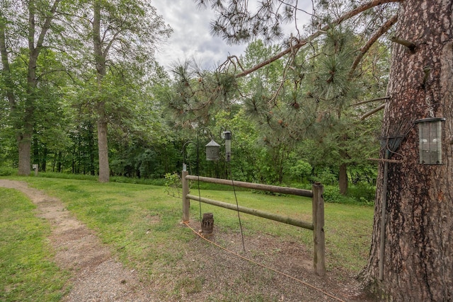 2170 County 5 NW, Hackensack, MN 56452 - gate featuring a lawn and a wooded view