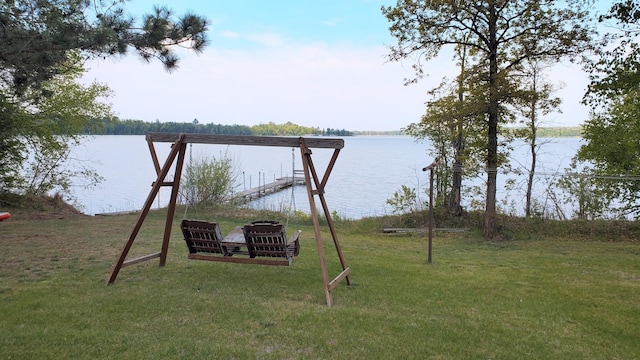 16029 71st Ave NW, Cass Lake, MN 56633 - view of green lawn with a water view