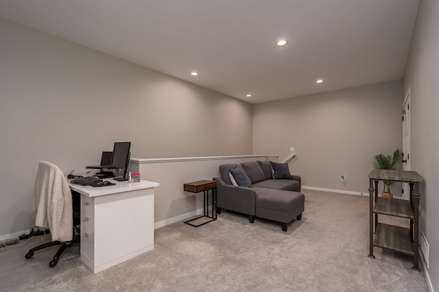422 Ford St E, Northfield, MN 55057 - home office with light carpet and recessed lighting