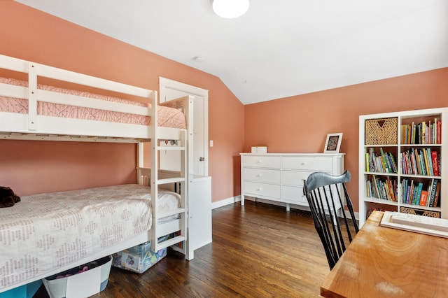 4810 42nd St, Saint Louis Park, MN 55416 - bedroom featuring wood finished floors and lofted ceiling