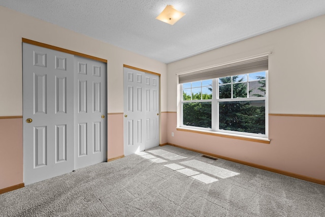 20354 Kensfield Trl Unit 1403, Lakeville, MN 55044 - unfurnished bedroom with carpet floors, a textured ceiling, and multiple closets