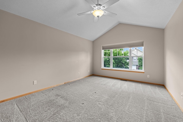 20354 Kensfield Trl Unit 1403, Lakeville, MN 55044 - spare room with lofted ceiling, carpet, and a ceiling fan