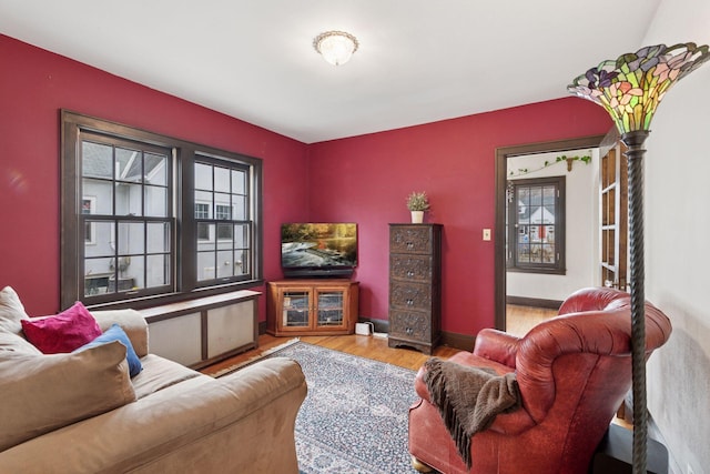 300 Diamond Lake Rd, Minneapolis, MN 55419 - living room featuring wood finished floors and baseboards