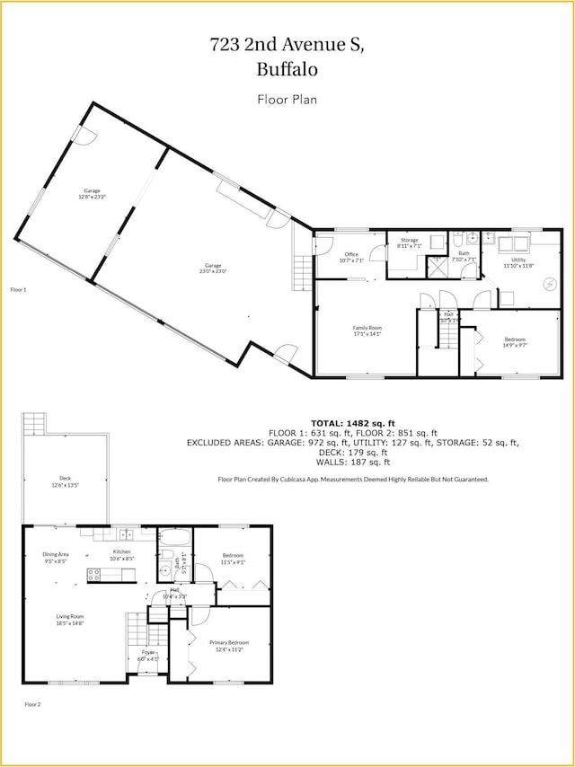 723 2nd Ave S, Buffalo, MN 55313 - view of floor plan / room layout