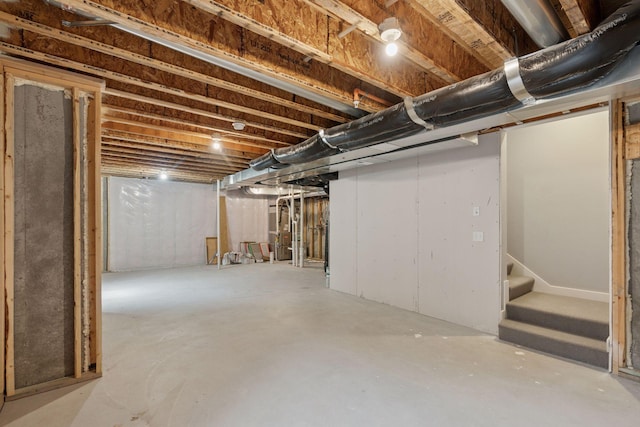 2820 Saint Louis Ave, Minneapolis, MN 55416 - unfinished below grade area with stairway