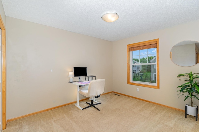 15265 Dupont Path, Apple Valley, MN 55124 - home office with light carpet and a textured ceiling