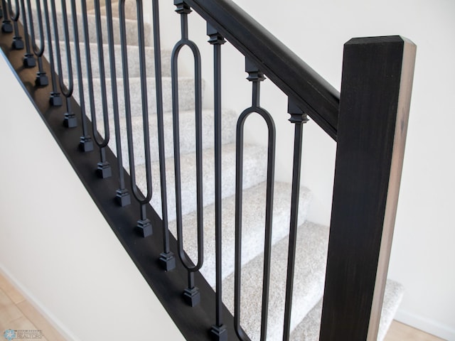7901 Lost River Rd, Horace, ND 58047 - staircase featuring baseboards