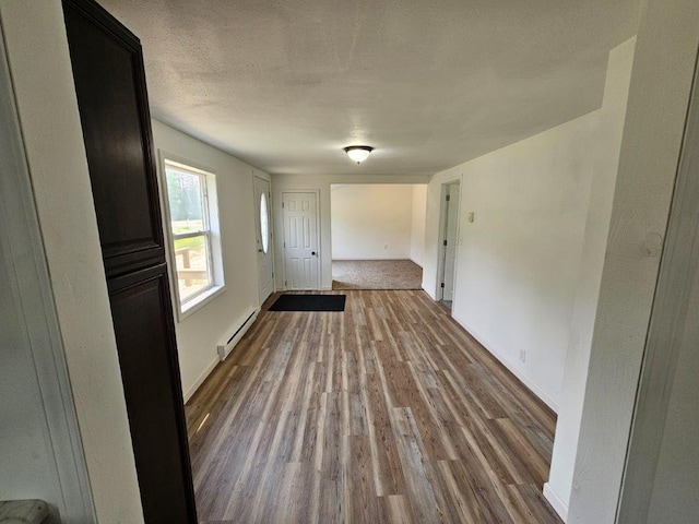 10091 Trengove Rd NW, Bemidji, MN 56601 - spare room featuring a baseboard radiator and wood finished floors