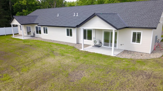 3231/2UNIT3 Fairgrounds Rd N, Alexandria, MN 56308 - back of property with a shingled roof and a patio