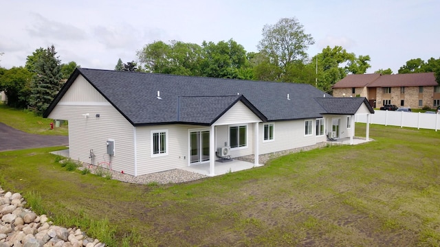 3231/2UNIT3 Fairgrounds Rd N, Alexandria, MN 56308 - back of property featuring a patio and roof with shingles
