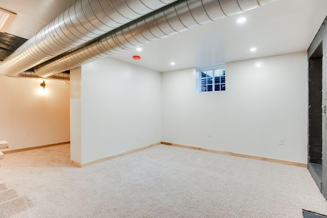 3909 Xerxes Ave S, Minneapolis, MN 55410 - below grade area with carpet flooring and recessed lighting