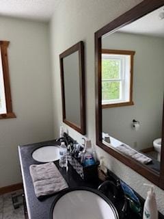 40815 Shadow Dr, Clitherall, MN 56524 - bathroom featuring toilet and vanity