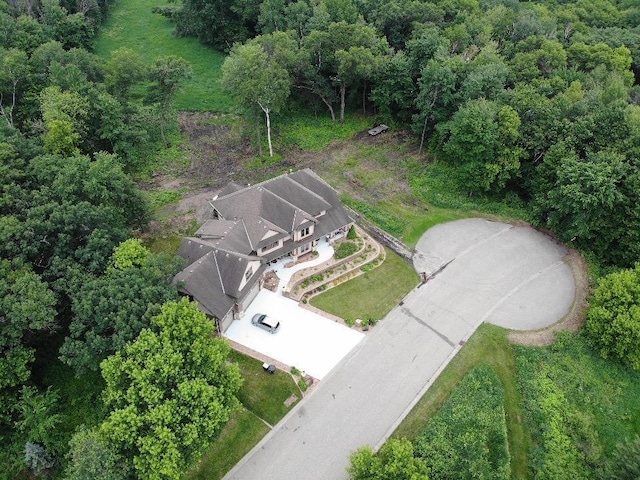 716 169th Ln NE, Ham Lake, MN 55304 - aerial view of property and surrounding area with a forest