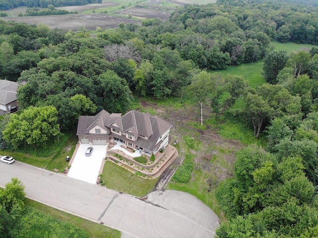 716 169th Ln NE, Ham Lake, MN 55304 - aerial view of property and surrounding area with a forest