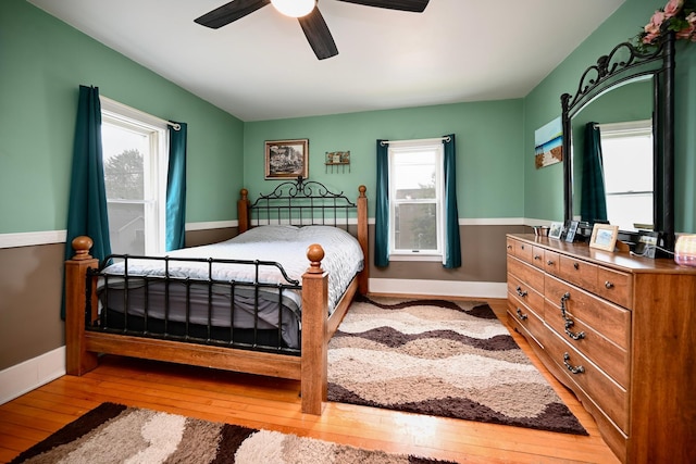 231 Mark St, Winona, MN 55987 - bedroom featuring hardwood / wood-style floors and ceiling fan