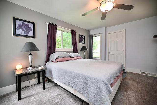 231 Mark St, Winona, MN 55987 - bedroom with carpet flooring and a ceiling fan