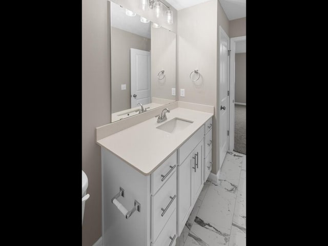 9773 32nd St NE, Saint Michael, MN 55376 - bathroom with marble finish flooring and vanity