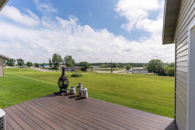 1715 Aspen Ln, Fergus Falls, MN 56537 - wooden deck featuring a yard