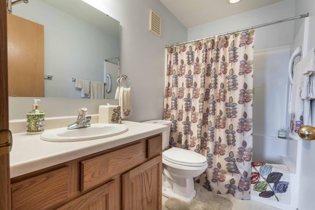 1715 Aspen Ln, Fergus Falls, MN 56537 - bathroom featuring vanity and a shower with shower curtain