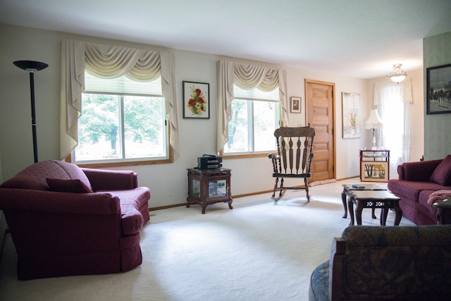 58280 County Road 21, Zumbro Falls, MN 55991 - carpeted living area with baseboards