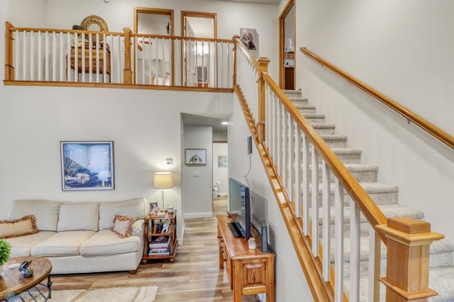 3327 23rd Ave S, Fargo, ND 58103 - living room with wood finished floors and stairway
