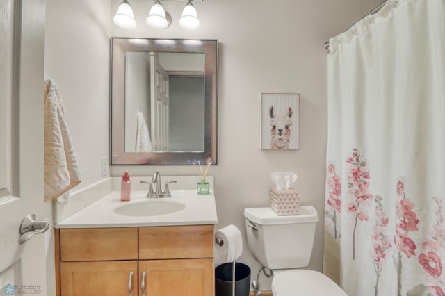 3327 23rd Ave S, Fargo, ND 58103 - bathroom featuring vanity and curtained shower