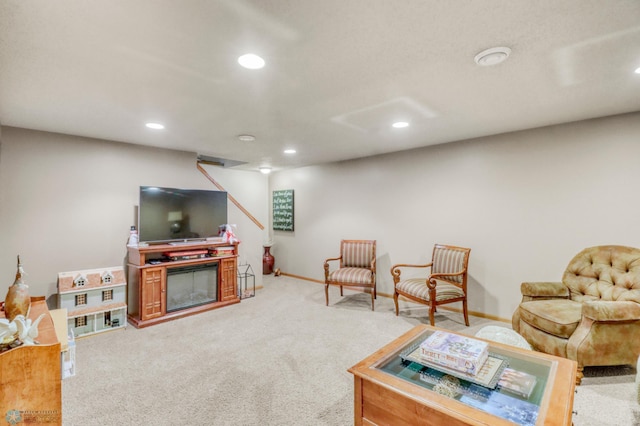3327 23rd Ave S, Fargo, ND 58103 - carpeted living area with recessed lighting