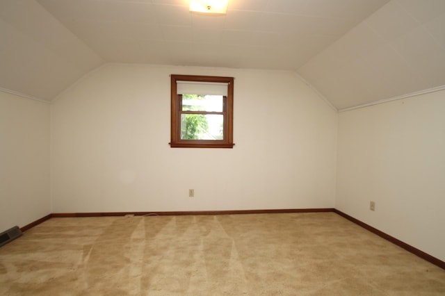 842 19th Ave N, Saint Cloud, MN 56303 - additional living space featuring light colored carpet and lofted ceiling