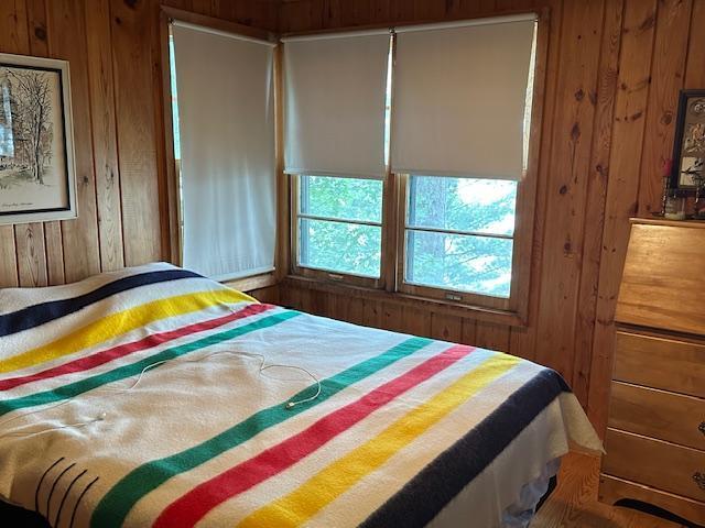 20519 485th St, Mcgregor, MN 55760 - bedroom featuring wooden walls