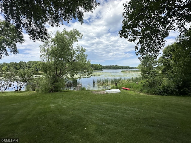 8243 Greer Ave NW, Maple Lake, MN 55358 - view of grassy yard featuring a water view