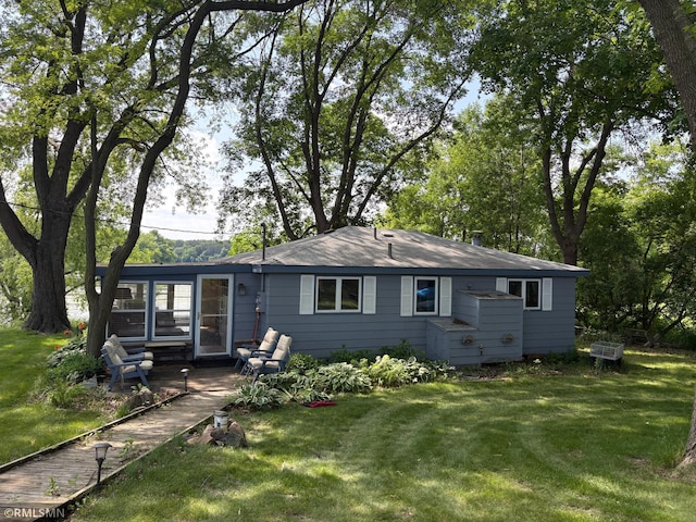 8243 Greer Ave NW, Maple Lake, MN 55358 - back of house featuring a yard