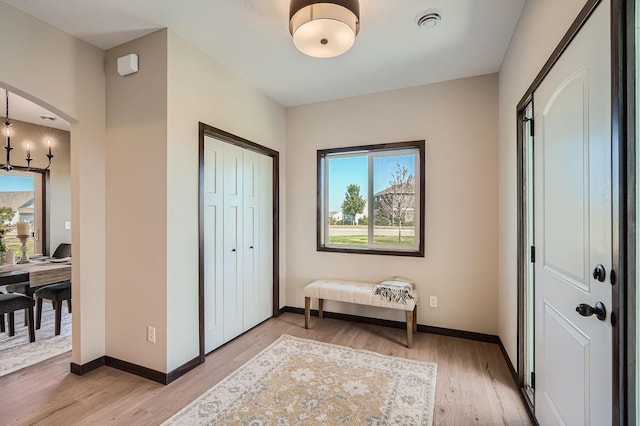 3483 Kady Ave NE, Saint Michael, MN 55376 - foyer entrance with light wood finished floors and baseboards