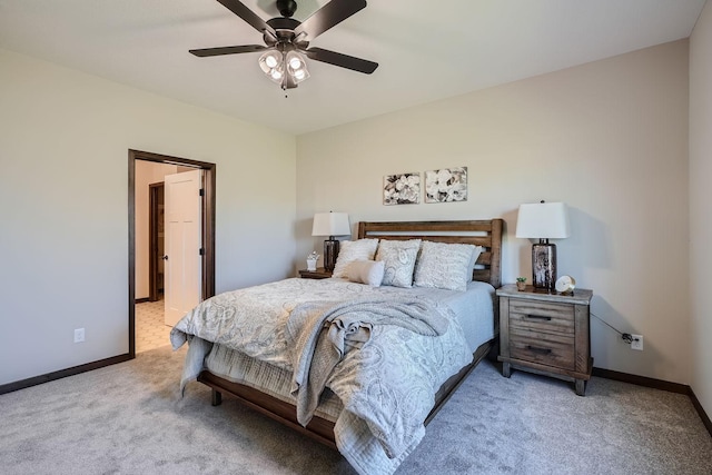 3483 Kady Ave NE, Saint Michael, MN 55376 - bedroom with light colored carpet and a ceiling fan