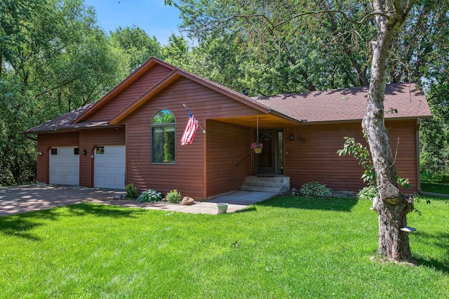 505 Brookview Ln SW, Isanti, MN 55040 - view of front of house with a front lawn, an attached garage, driveway, and a shingled roof
