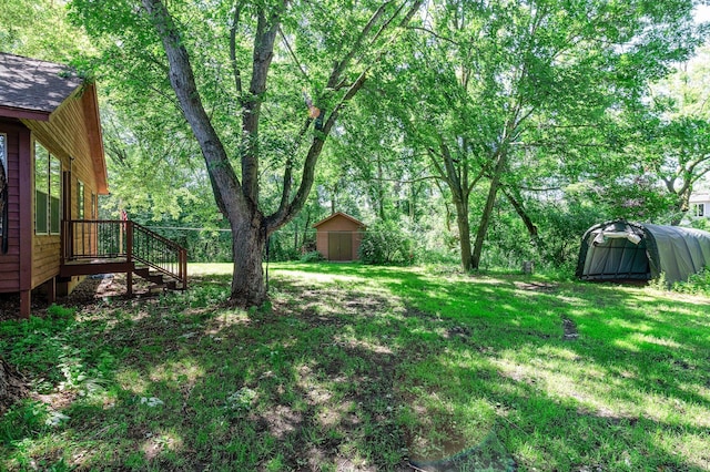 505 Brookview Ln SW, Isanti, MN 55040 - view of grassy yard featuring a shed