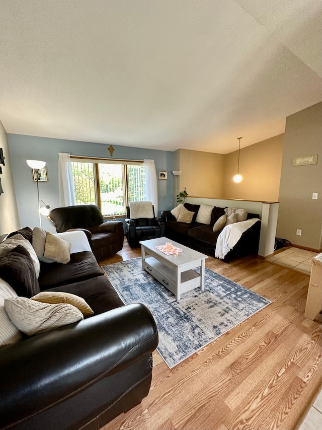 5735 County Road 1, Littlefork, MN 56653 - living room featuring wood finished floors and a textured ceiling
