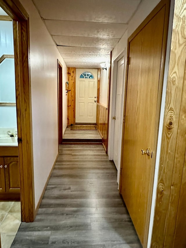 5735 County Road 1, Littlefork, MN 56653 - hall featuring wood finished floors and baseboards