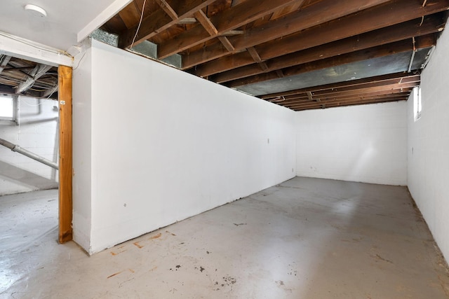 1067 Van Buren Ave, Saint Paul, MN 55104 - unfinished below grade area with concrete block wall