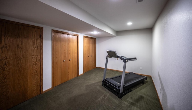 452 Spruce St, Shakopee, MN 55379 - exercise area featuring carpet flooring and recessed lighting